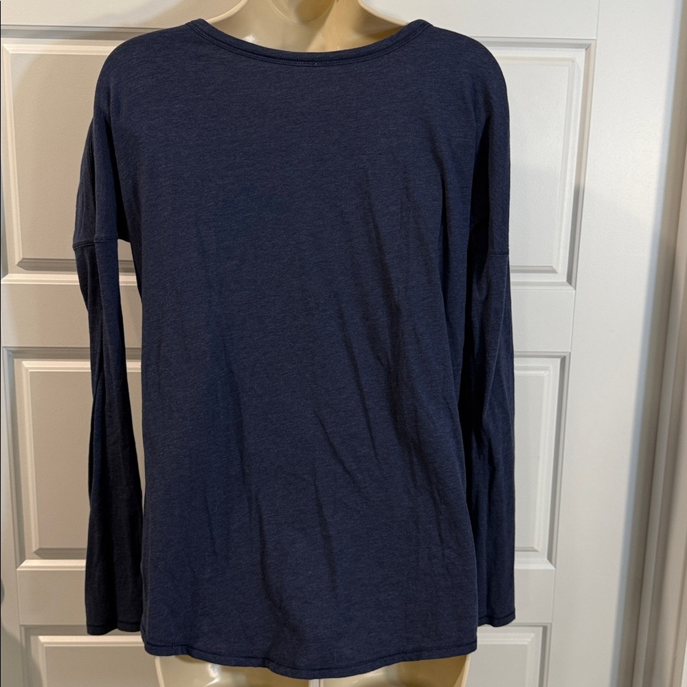 Lululemon Flip Your Dog Long Sleeve Tee Shirt Heathered Hero Blue small - Picture 6 of 7